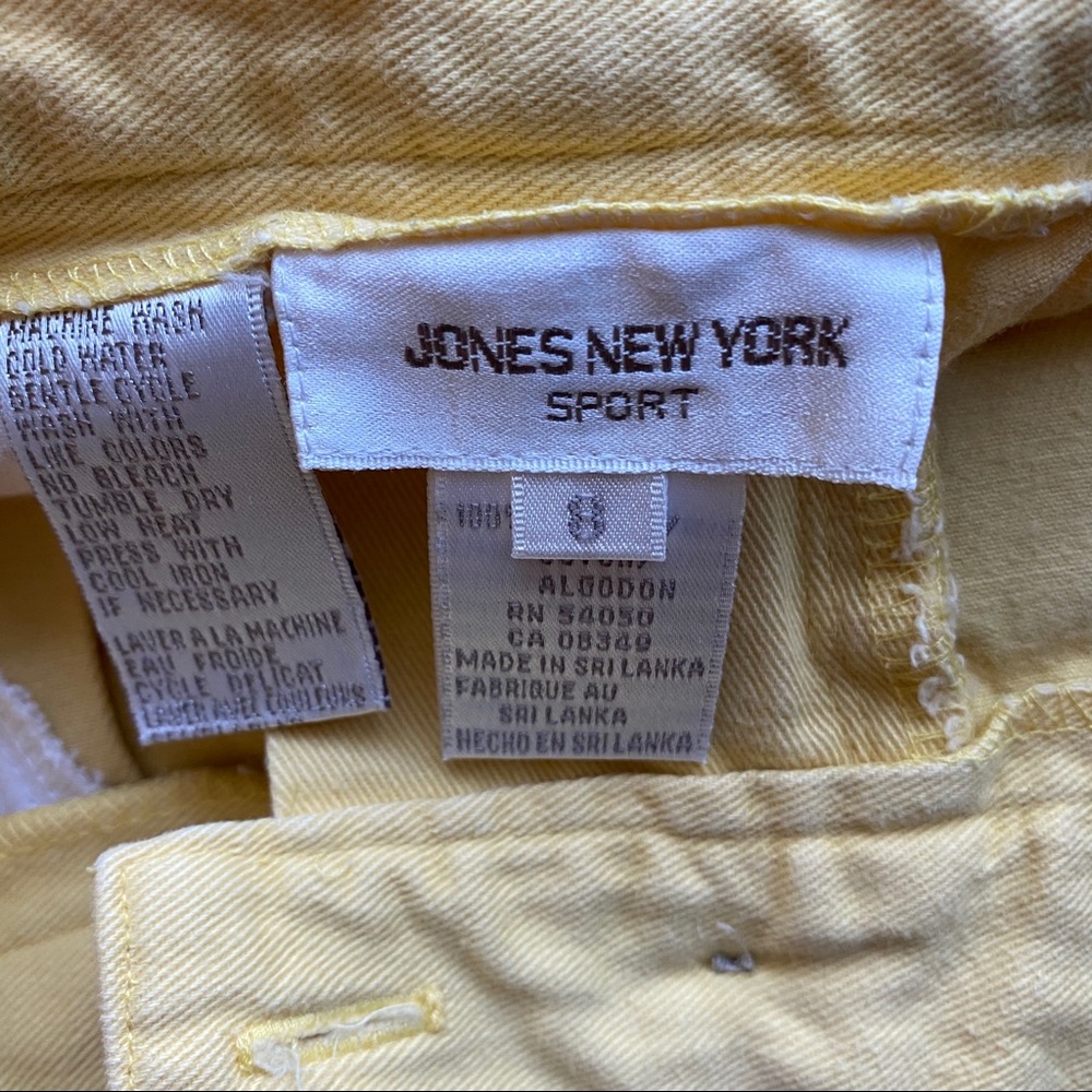 PASTEL YELLOW HIGH RISE SHORTS - Picture 5 of 5